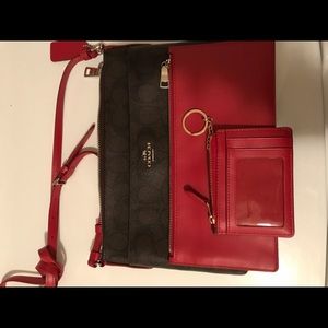 Coach bag with matching wallet